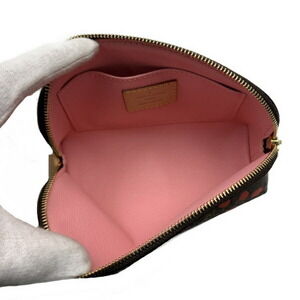 Louis Vuitton Pink Red Cosmetic Dot Pochette Coquelicot Jungle Pouch